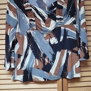 Elegant Brushstroke Women's Blouse